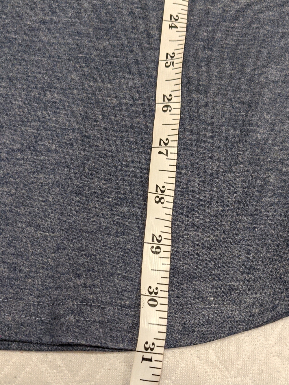 Chama Basic Tunic Blue & White Striped Raglan Short Sleeve Blouse Size 2XL - Picture 8 of 10